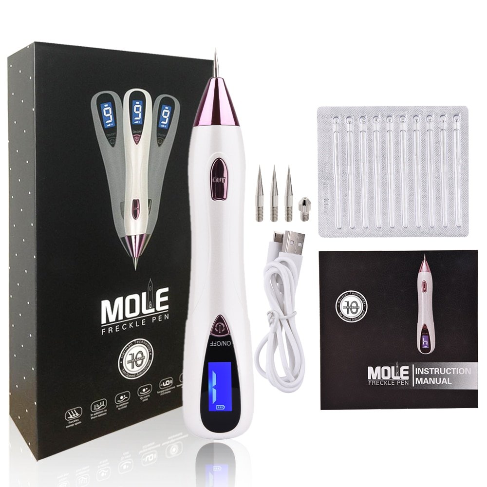 Laser Plasma Pen Tattoo Freckle Black Dots Wart Mole Remover Dark Spot Skin Tag Removal Kit