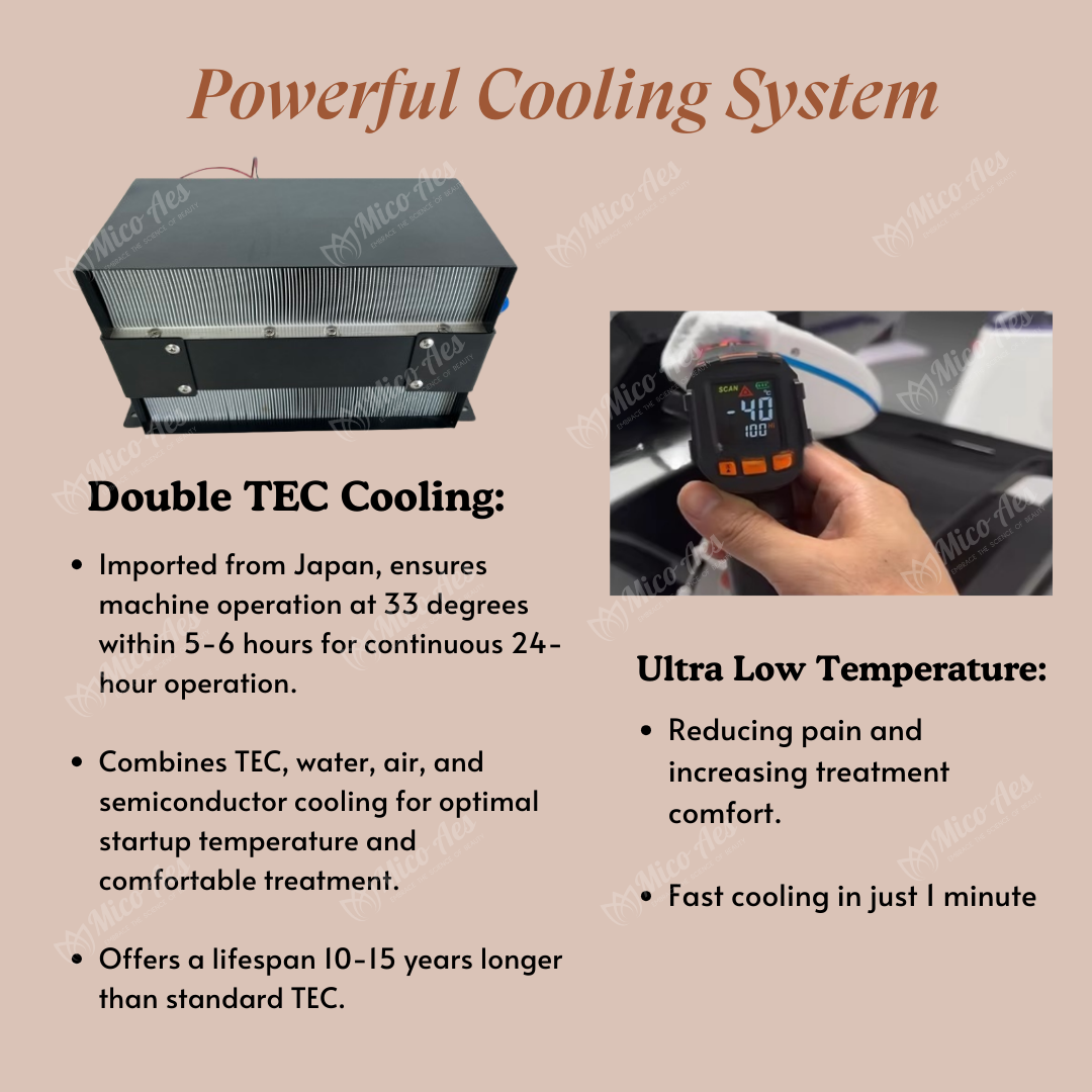 лазерный аппарат для сопрано с кондуктивной системой охлаждения TEC 500 Вт