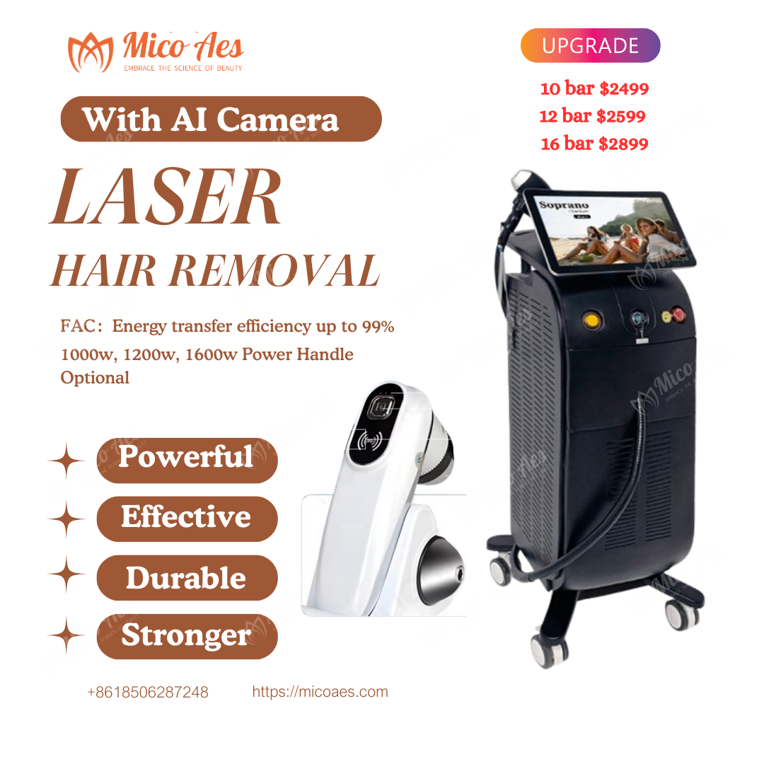 Аппарат для диодной лазерной эпиляции с камерой для кожи