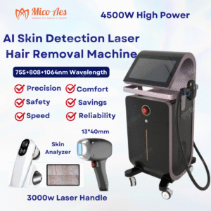 AI Skin Detection Laser Hair Removal Machine 3 Wave 4500W (2)