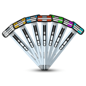 eye massage wand with 7 colors light therapy