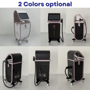 Machine laser à épilation de glace avec 4 longueurs d'onde & Une ou deux poignées