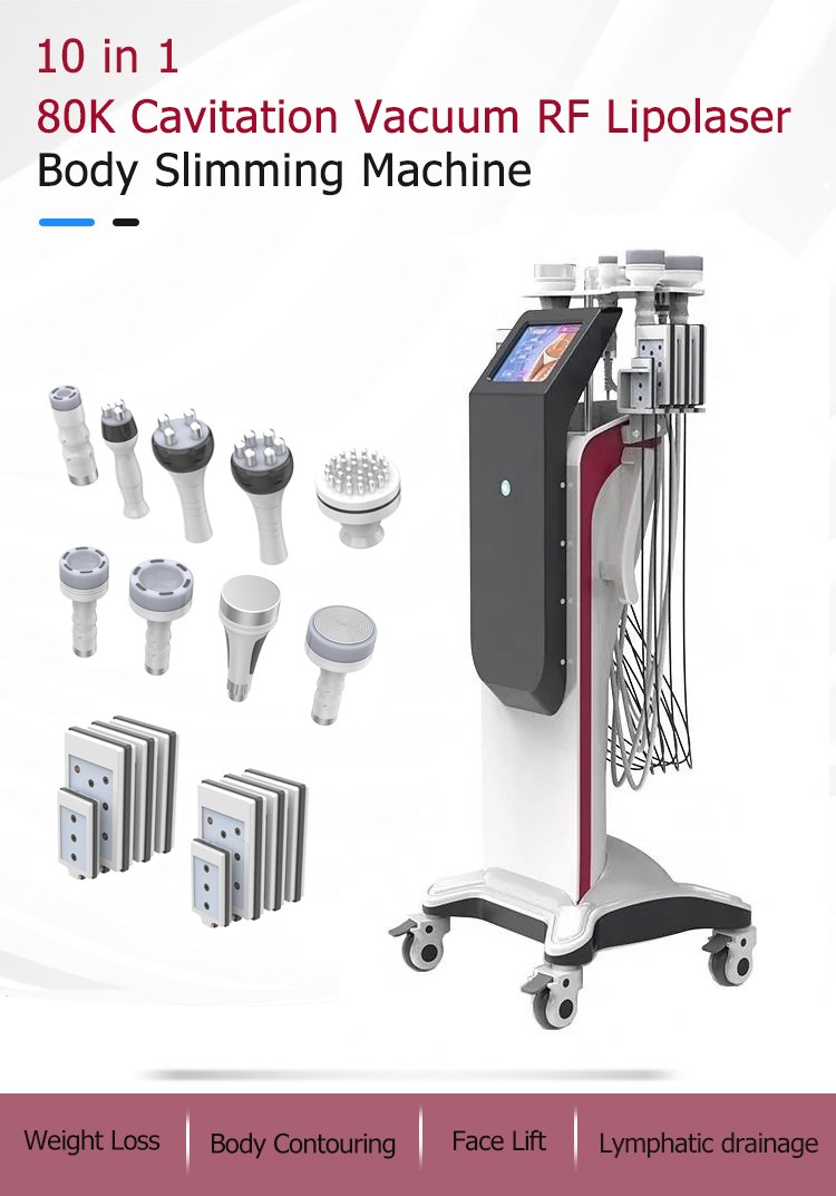 10 in 1 80k cavitation vacuum rf lipo lasermachine (19)