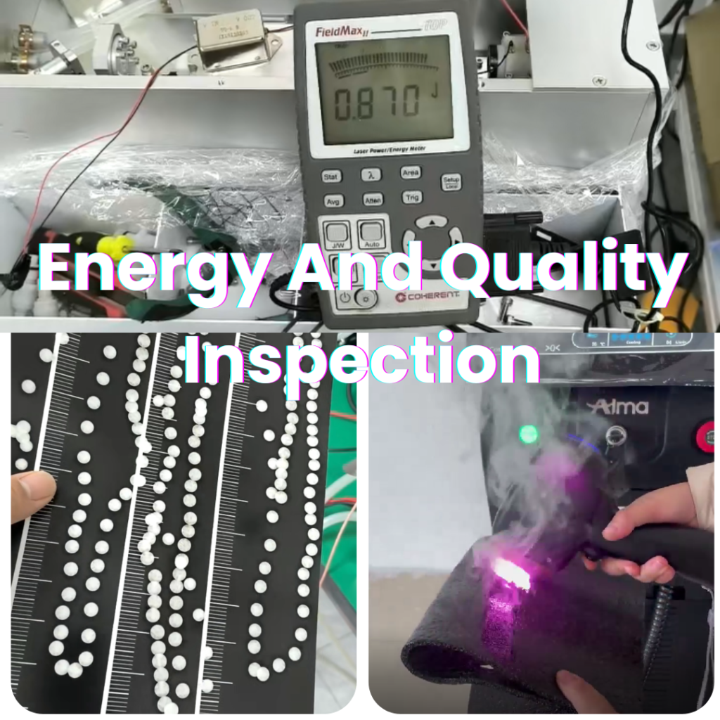 energy and quality inspection before delivery