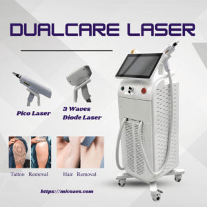 Dualcare 2 in 1 laser diode hair removal pico laser tattoo removal machine (2)