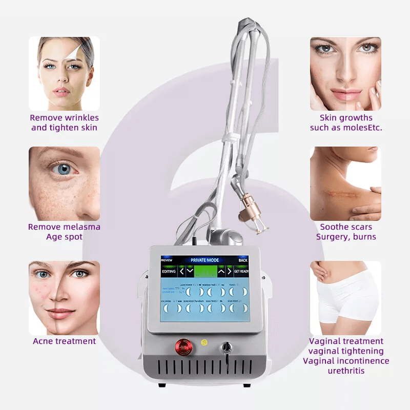 portable co2 fractional laser skin resurfacing machine applications
