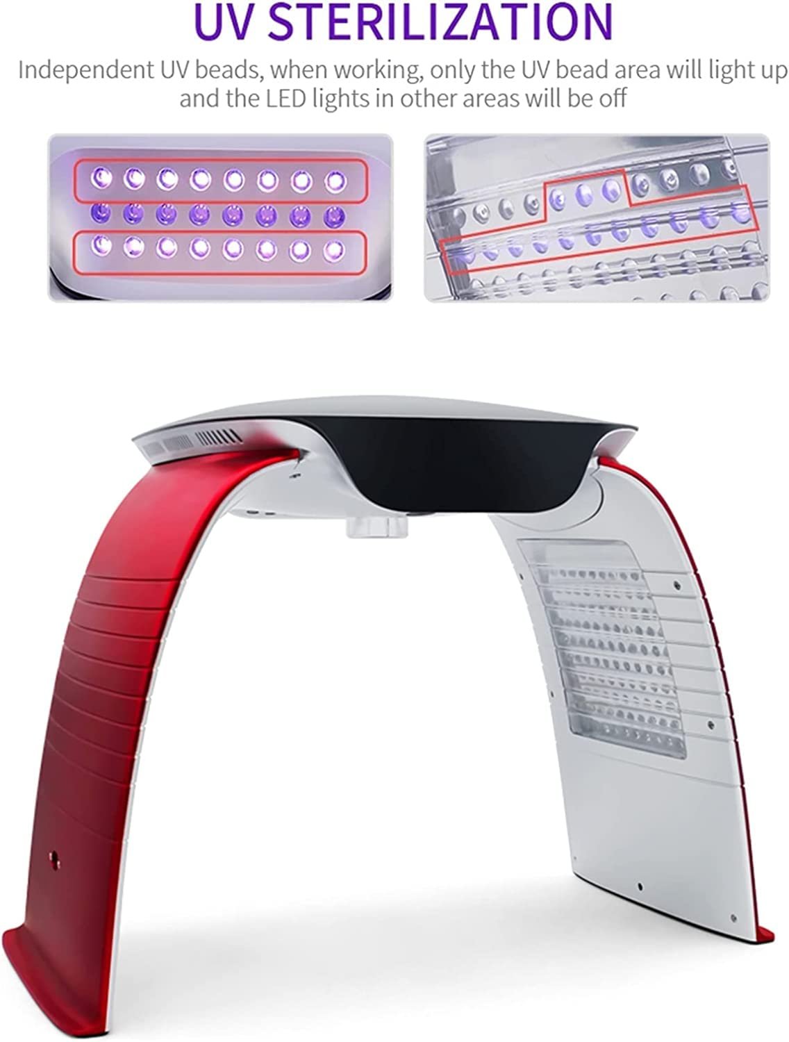 7 colors led therapy device with mist