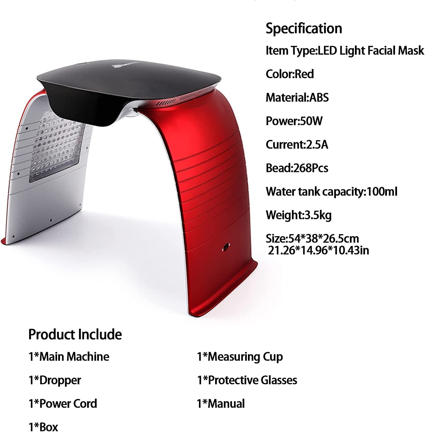 7 colors led therapy device with mist (8)