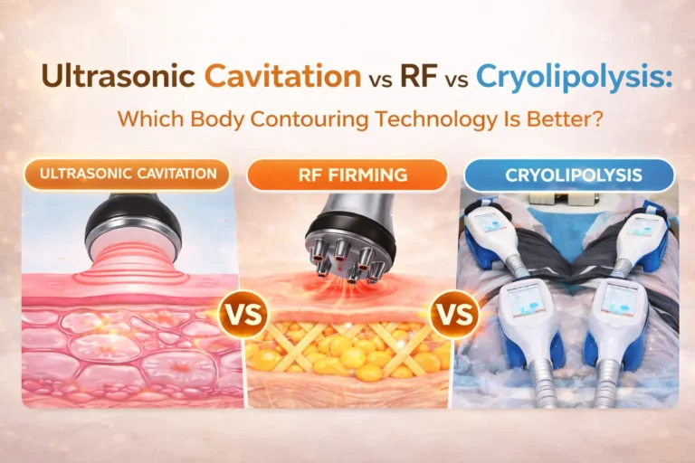 Siêu âm Cavitation vs RF vs Cryolipolysis Công nghệ tạo đường nét cơ thể nào tốt hơn