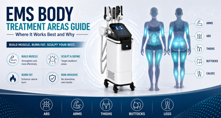 EMS Body Treatment Areas Guide Where It Works Best and Why