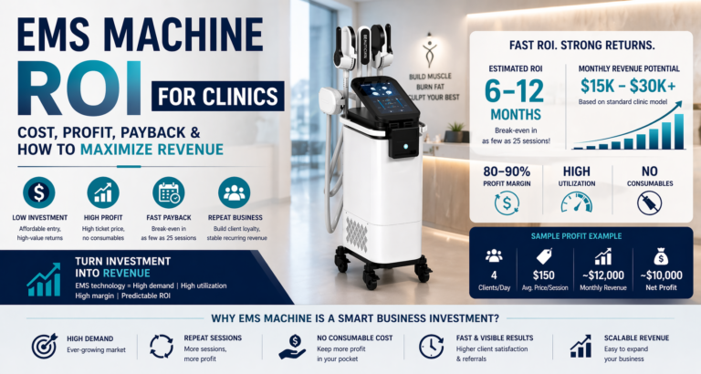 EMS Machine ROI for Clinics Cost, Profit, Payback & How to Maximize Revenue